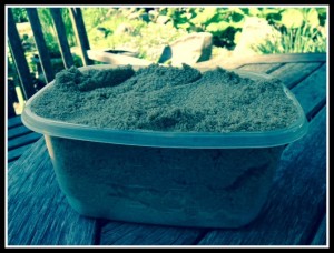 Bowl of sand